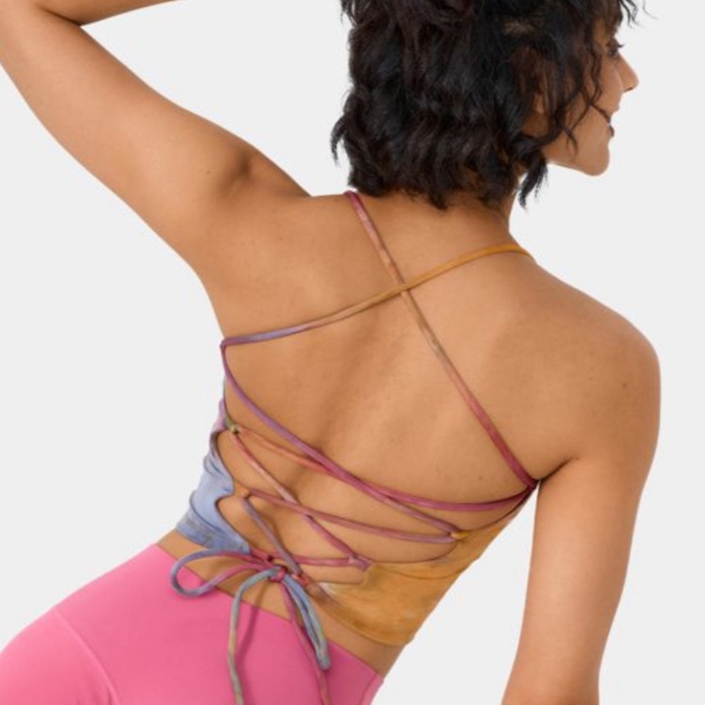 Halara Crisscross Lace Up Tank Top - Picture 2 of 2